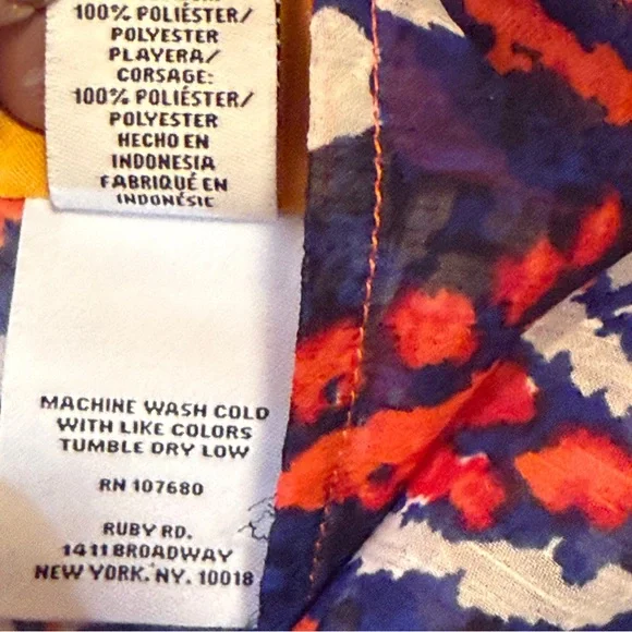 Ruby Rd. Multicolor Abstract Top - Picture 3 of 12